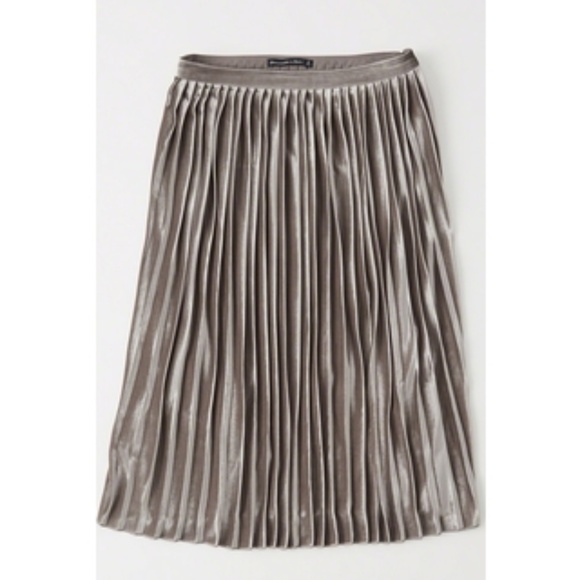 Abercrombie & Fitch Dresses & Skirts - Abercrombie and Fitch Pleated Velvet Midi Skirt
